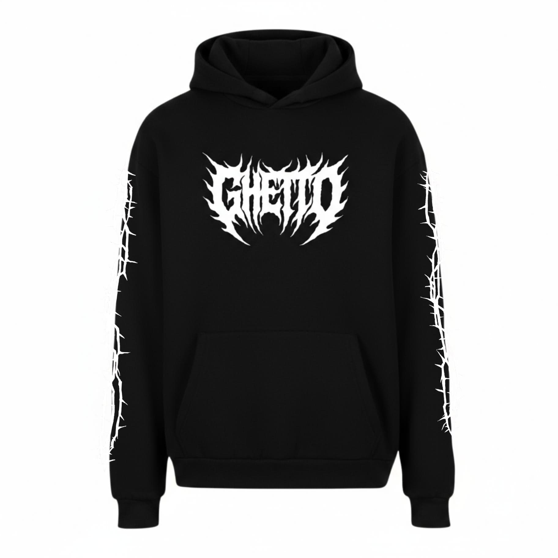 Felpa Ghettoblaster Metal hoodie black in Felpe senza cappuccio Glad Store - Genova, commercioVirtuoso.it