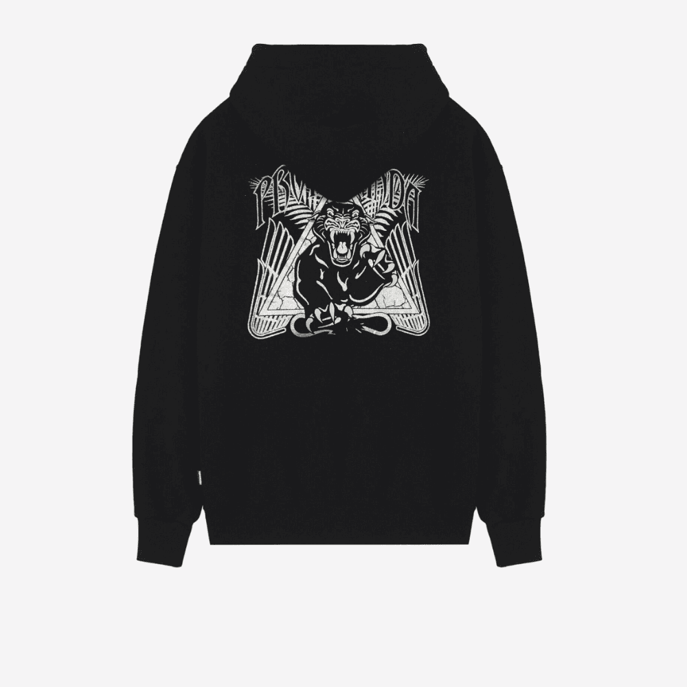 Felpa Propaganda Triangle Panther hoodie black