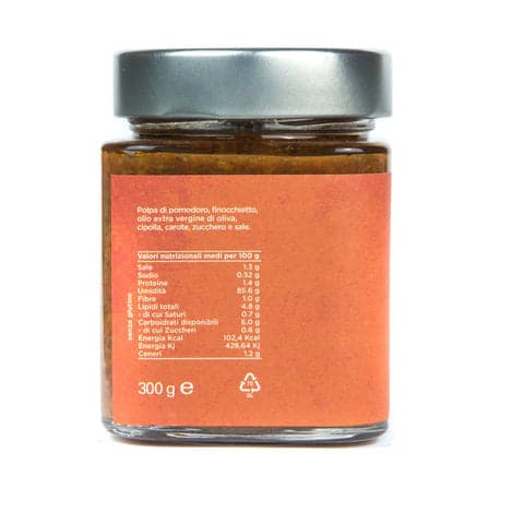 Sapori Eoliani - Salsa al finocchietto selvatico di salina in olio extravergine di oliva 300 gr in Marinate Sicilya - Messina, commercioVirtuoso.it