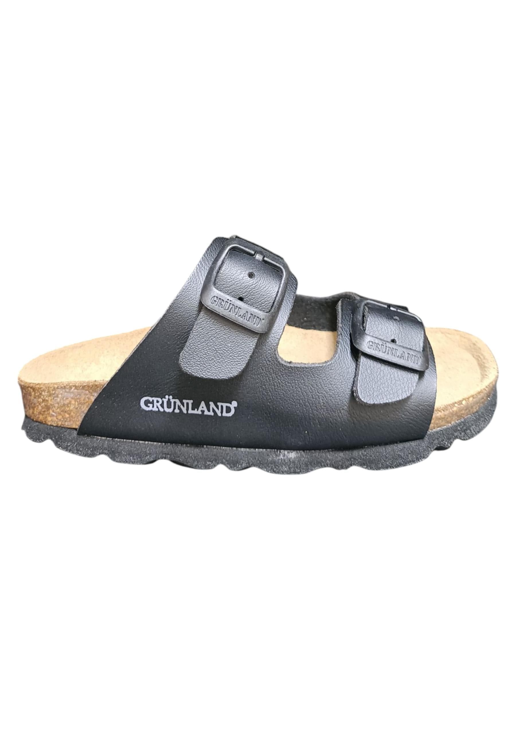 Scarpe ciabatta Bambini e ragazzi Grunland Junior 3090  NERO fibia - 6