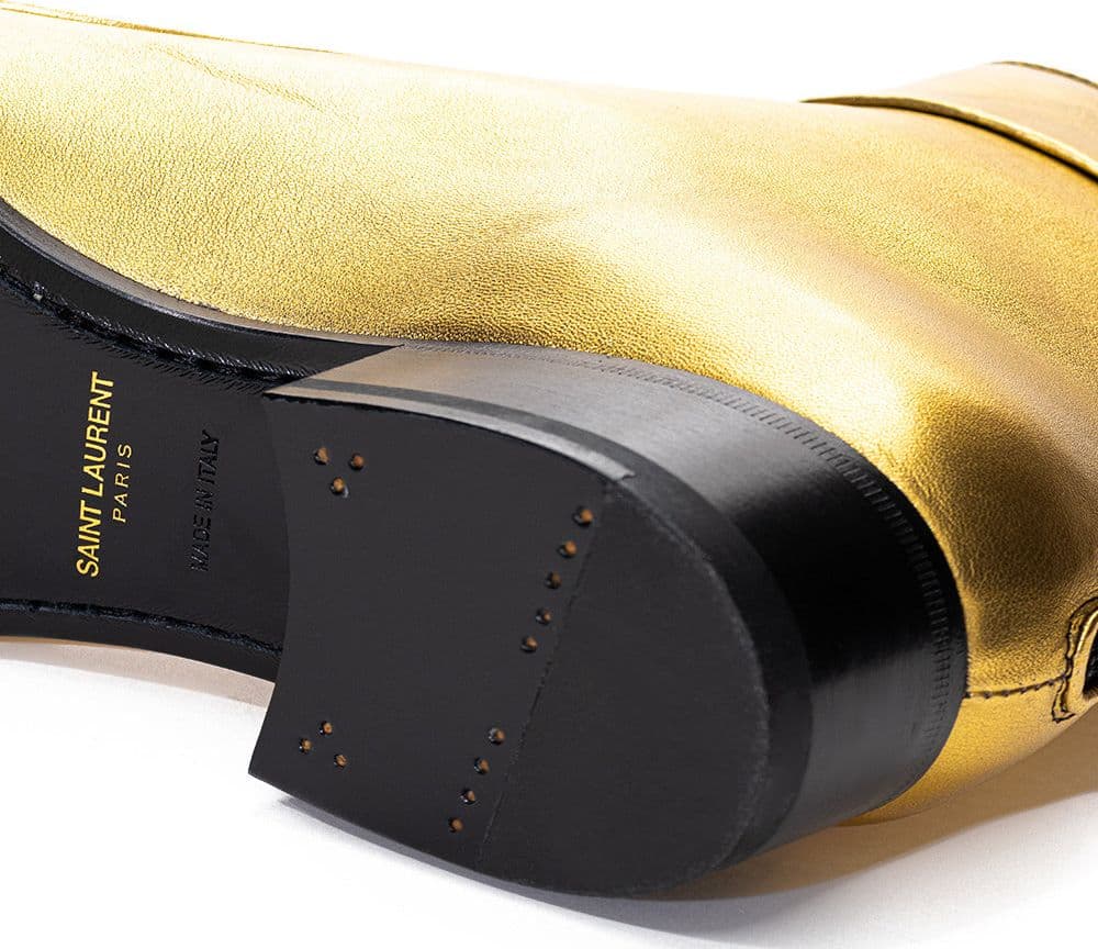 Saint Laurent Ankle Boot Oro in Pelle da donna in Stivali Drestige - Casamassima, commercioVirtuoso.it