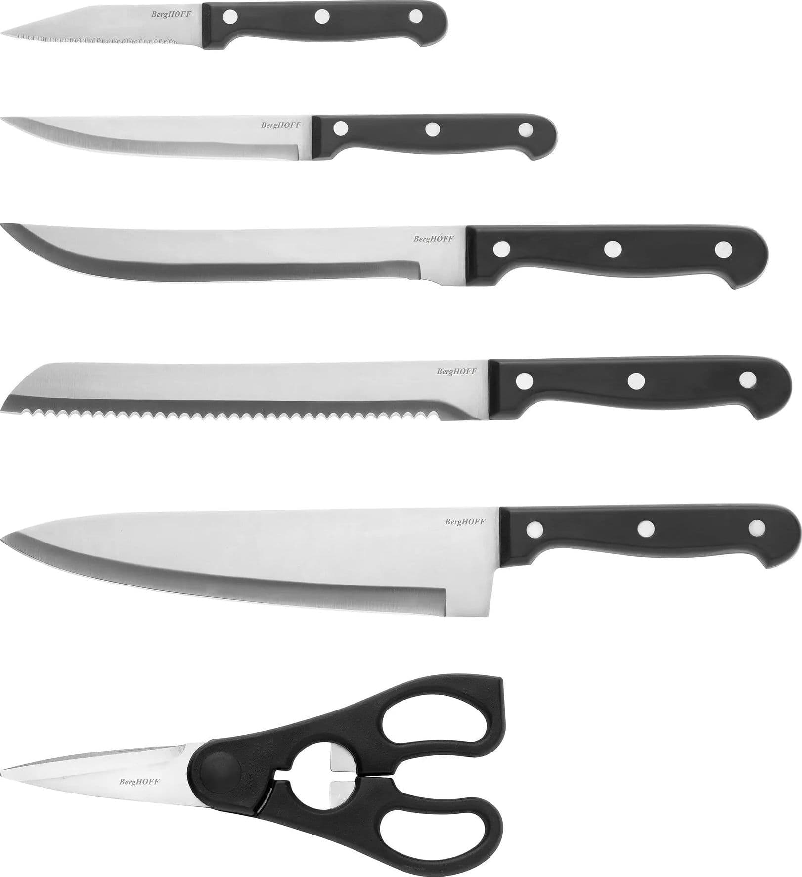 Set Coltelli con Ceppo 7 Pezzi in Acciaio – Berghoff 1315152 Pica in Autocategorizzazione The King Luxury - San Marcellino, commercioVirtuoso.it