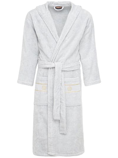 Accappatoio Roberto Cavalli Gold New Cappuccio S/M Spugna di Cotone - The King Luxury