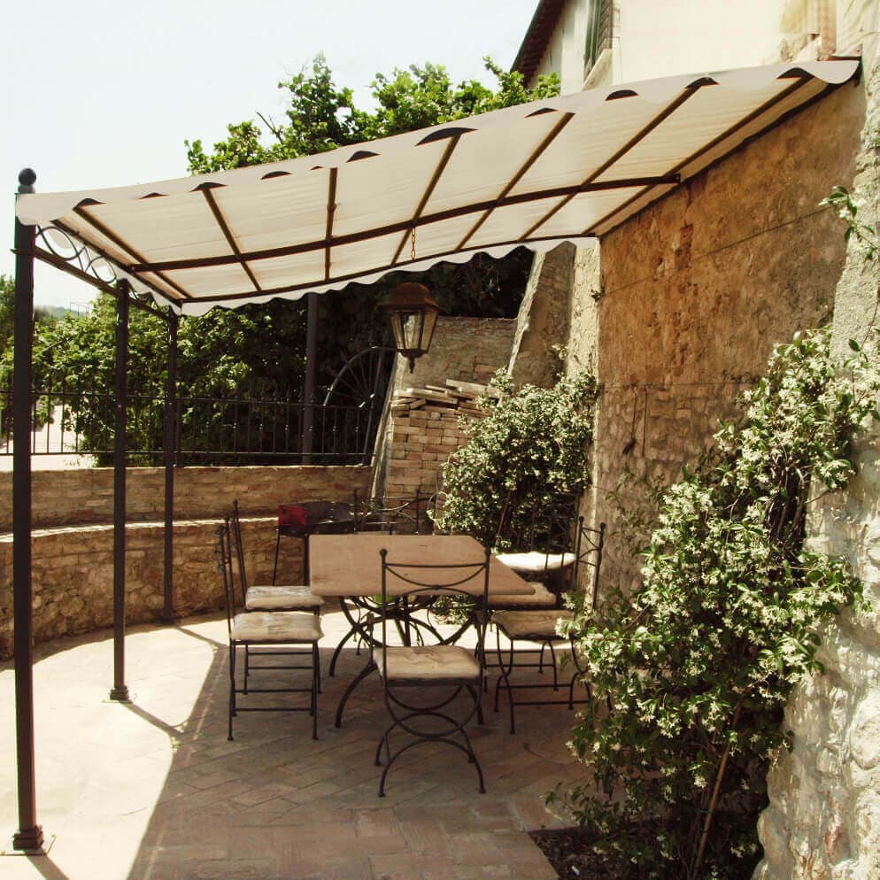 PEGASUS - pergola da giardino addossata 3x4 in metallo Antracite in Gazebo Milani Home - Dueville, commercioVirtuoso.it