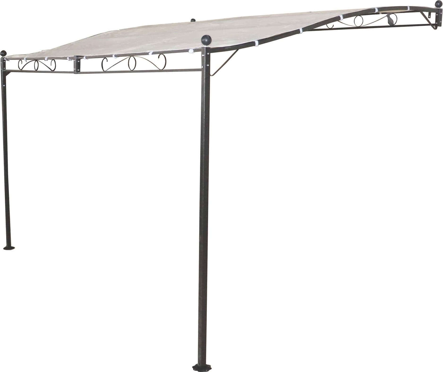 PEGASUS - pergola da giardino addossata 3,5x2,5 in metallo Antracite in Gazebo Milani Home - Dueville, commercioVirtuoso.it