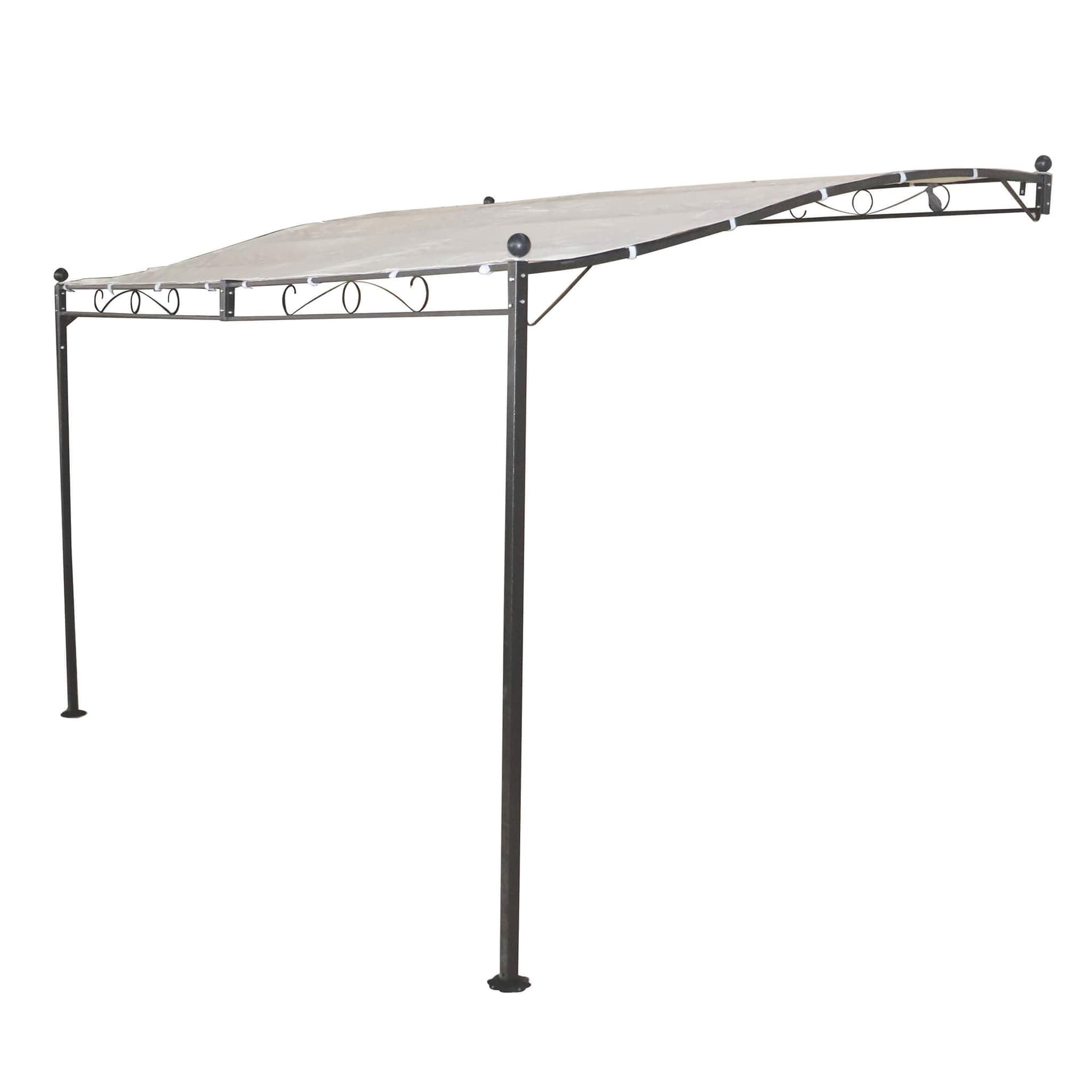 PEGASUS - pergola da giardino addossata 3,5x2,5 in metallo Antracite in Gazebo Milani Home - Dueville, commercioVirtuoso.it