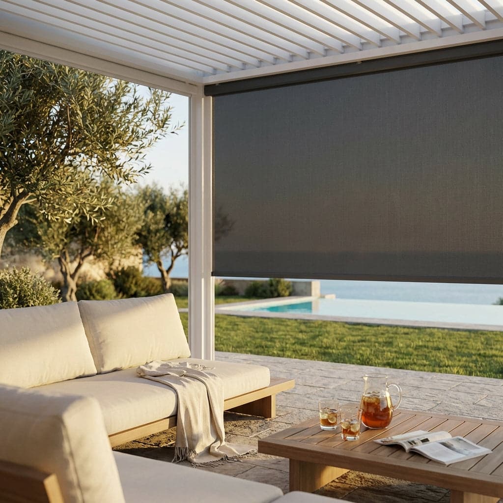 NIMBUS - parete laterale da 3 m per pergola Grigio scuro in Gazebo Milani Home - Dueville, commercioVirtuoso.it