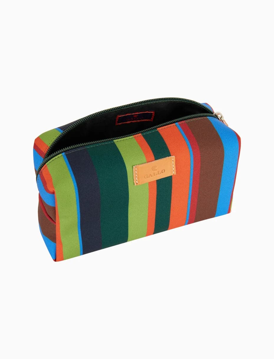 Gallo  pochette uomo Pochette bauletto unisex verde righe multicolor