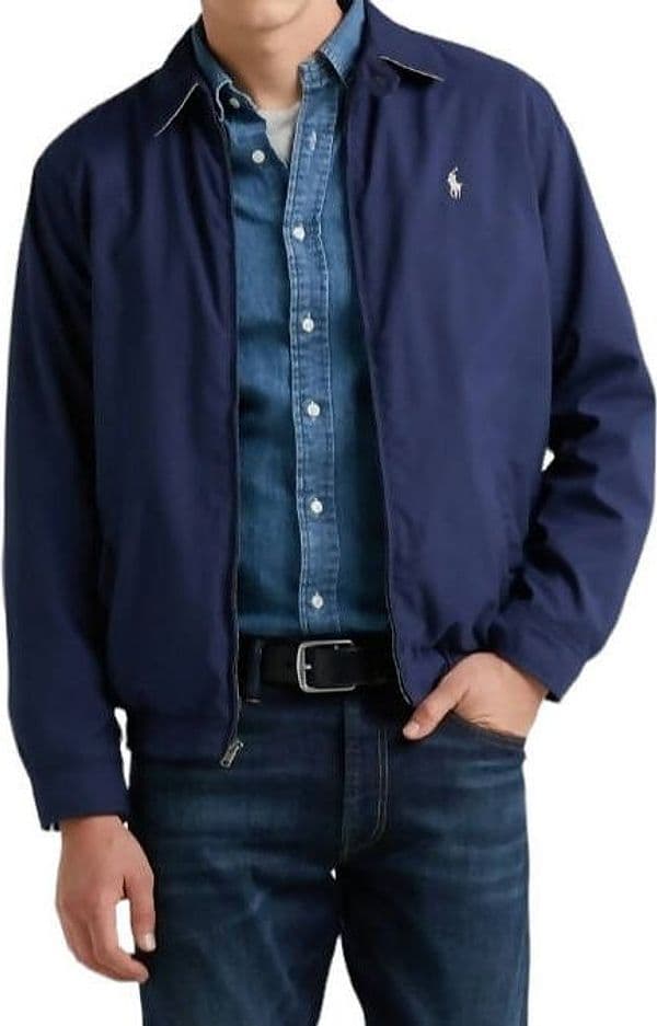 Polo Ralph Lauren Bi-swing Windbreaker Giacca Vento Uomo Pony Ricamato Bomber Giacca Senza Cappuccio Con Tasche E Logo in Giacche Euforia - Bronte, commercioVirtuoso.it