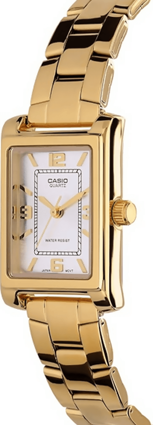 Orologio Casio per donna , LTP-1234PG-7A, d'orato con quadrante bianco, movimento al quarzo impermeabile in Orologi da polso Loweconomy - Marineo, commercioVirtuoso.it