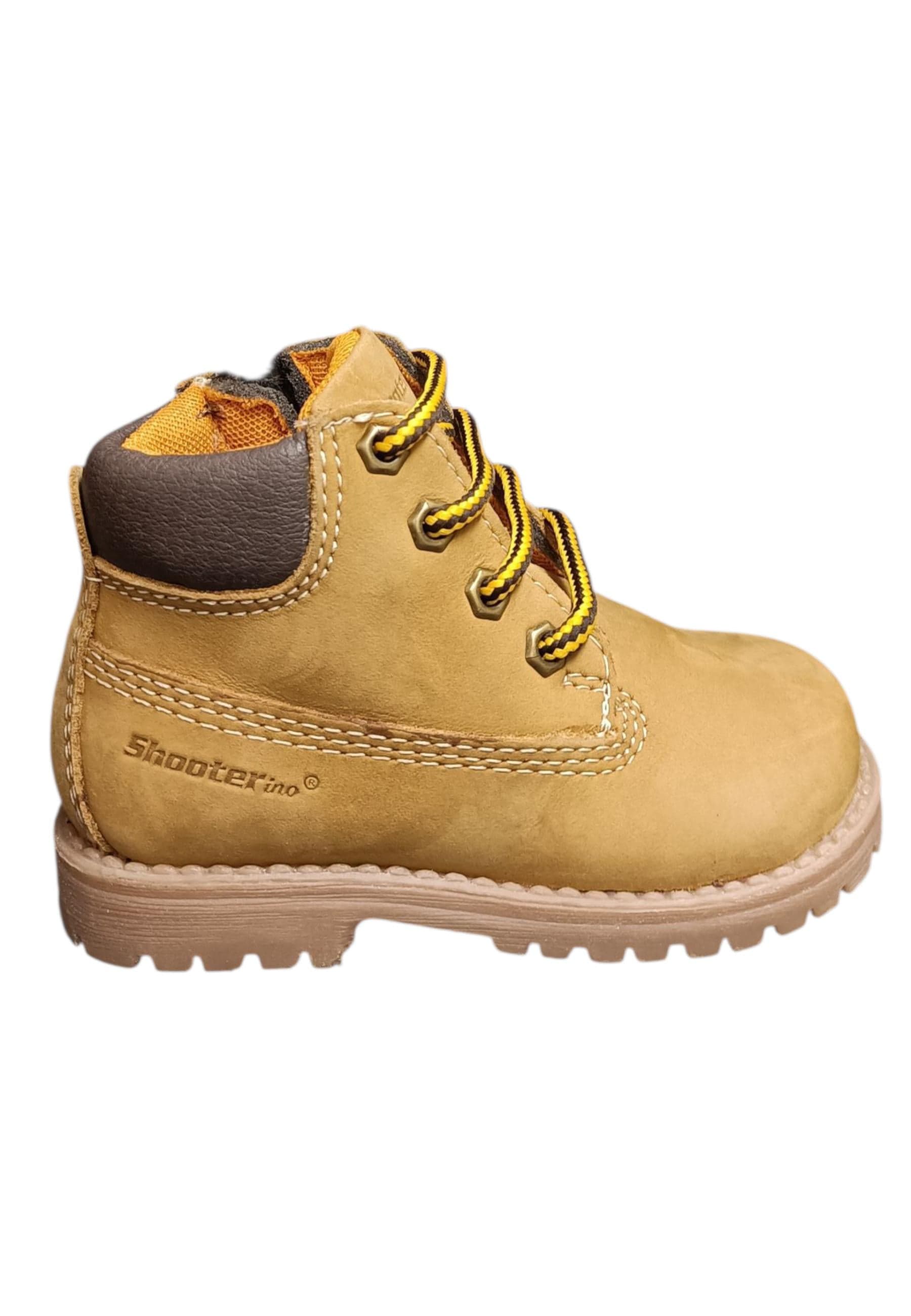 Boscaiolo bambino Shooterino Basic camel marrone pelle lacci casual style - 12