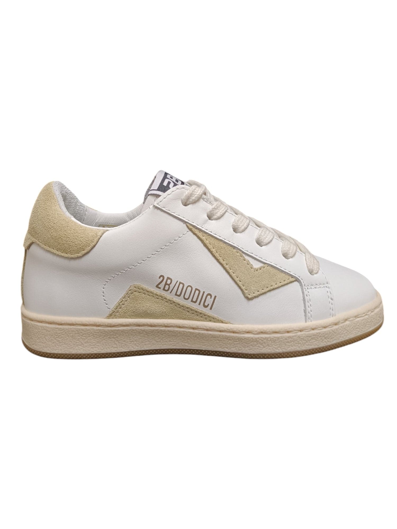 Scarpe sneakers Bambini e ragazzi 2B12 JRSUPRIME  bianco-beige laccio - 6
