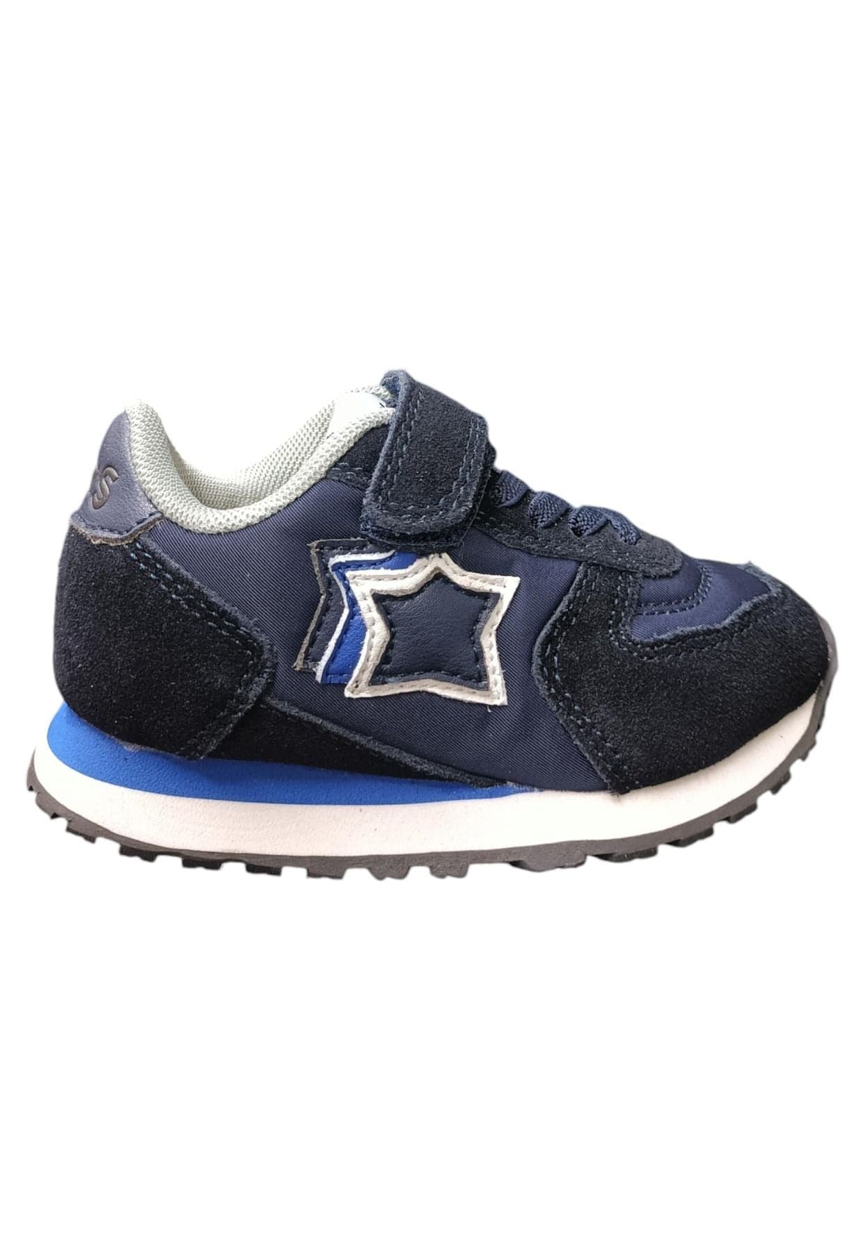 Scarpe sneakers Unisex bambini Atlantic Stars BEN  blue-azzurro-bianco laccio elastico e velcro - 6