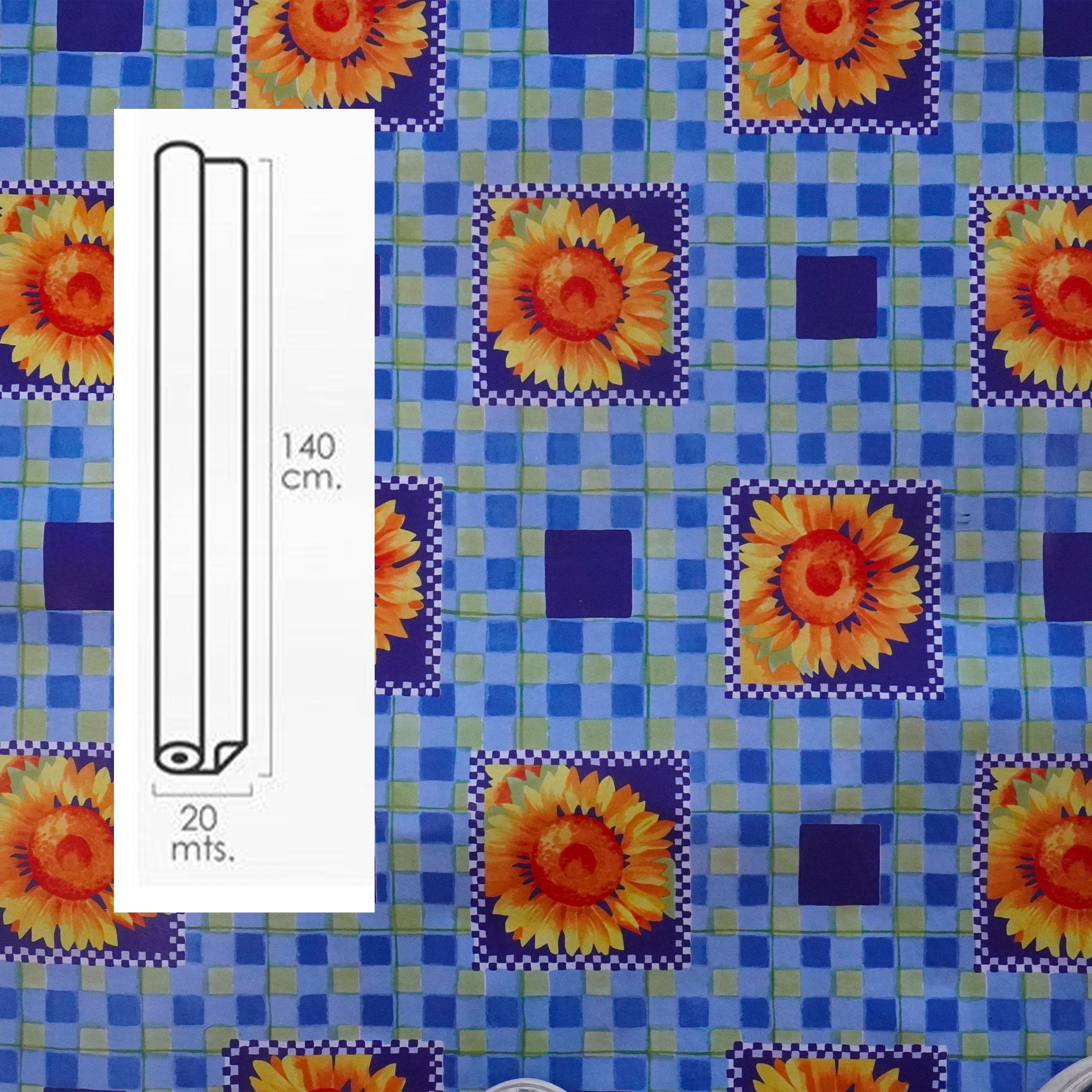 ***MEGA STOCK*** Rotolo da 20 metri (H140cm) di Tovaglia PVC telata cerata Per Casa, Sagre, Pizzerie GIRASOLI SCACCHI in Tovaglie Eternal Parquet - Ariano Irpino, commercioVirtuoso.it