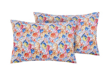 Completo letto lenzuola federe bifaccia double face stampa digitale in cotone made in italy  PESCI TROPICALI/BIANCO in Set di lenzuola e federe Vanita di raso - Sesto San Giovanni, commercioVirtuoso.it