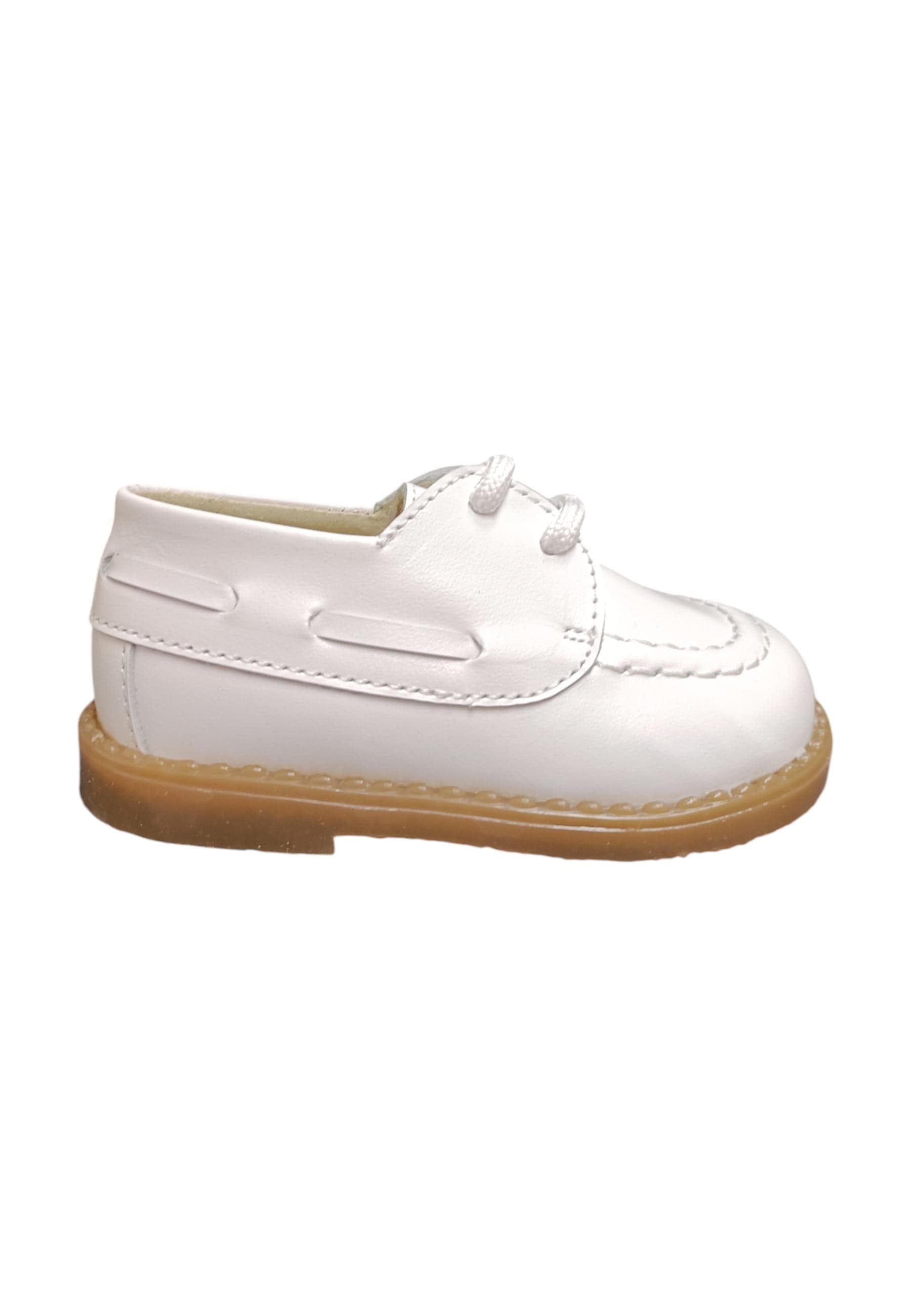 Scarpe inglesino Bambini panyno B3622  bianco laccio - 6