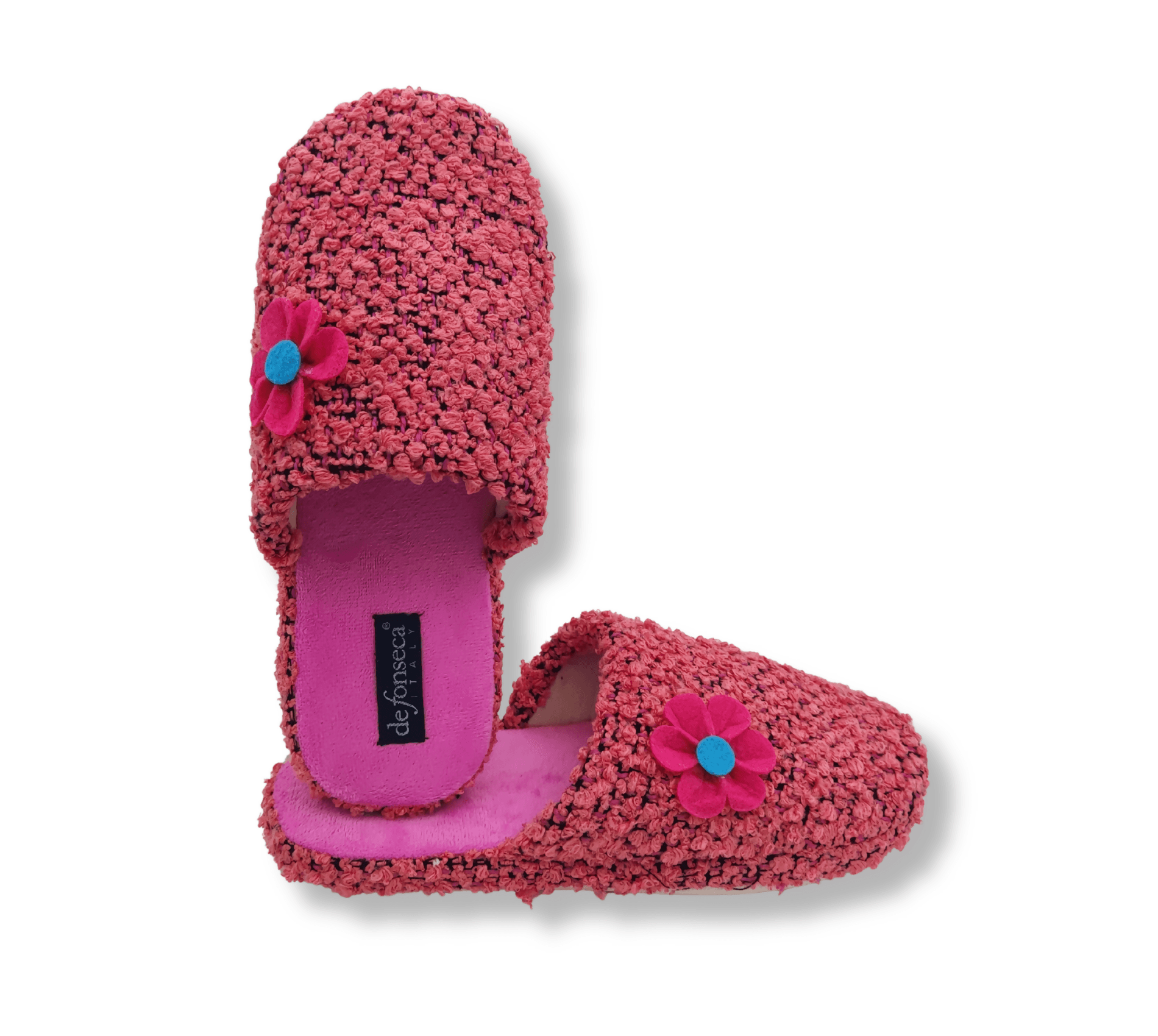 de fonseca Ciabatte Bouclé Suola in Gomma Antiscivolo, Pantofole Donna Estate Inverno in Cotone Traspirante in Ciabatte moda Primo Calzature - Venezia, commercioVirtuoso.it