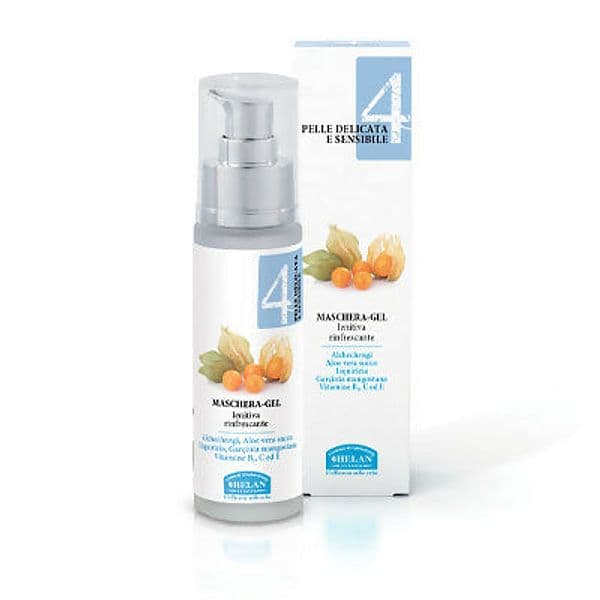 Helan viso 4 pelle delicata e sensibile maschera-gel lenitiva rinfrescante assicura immediato benessere- flacone da 50ml