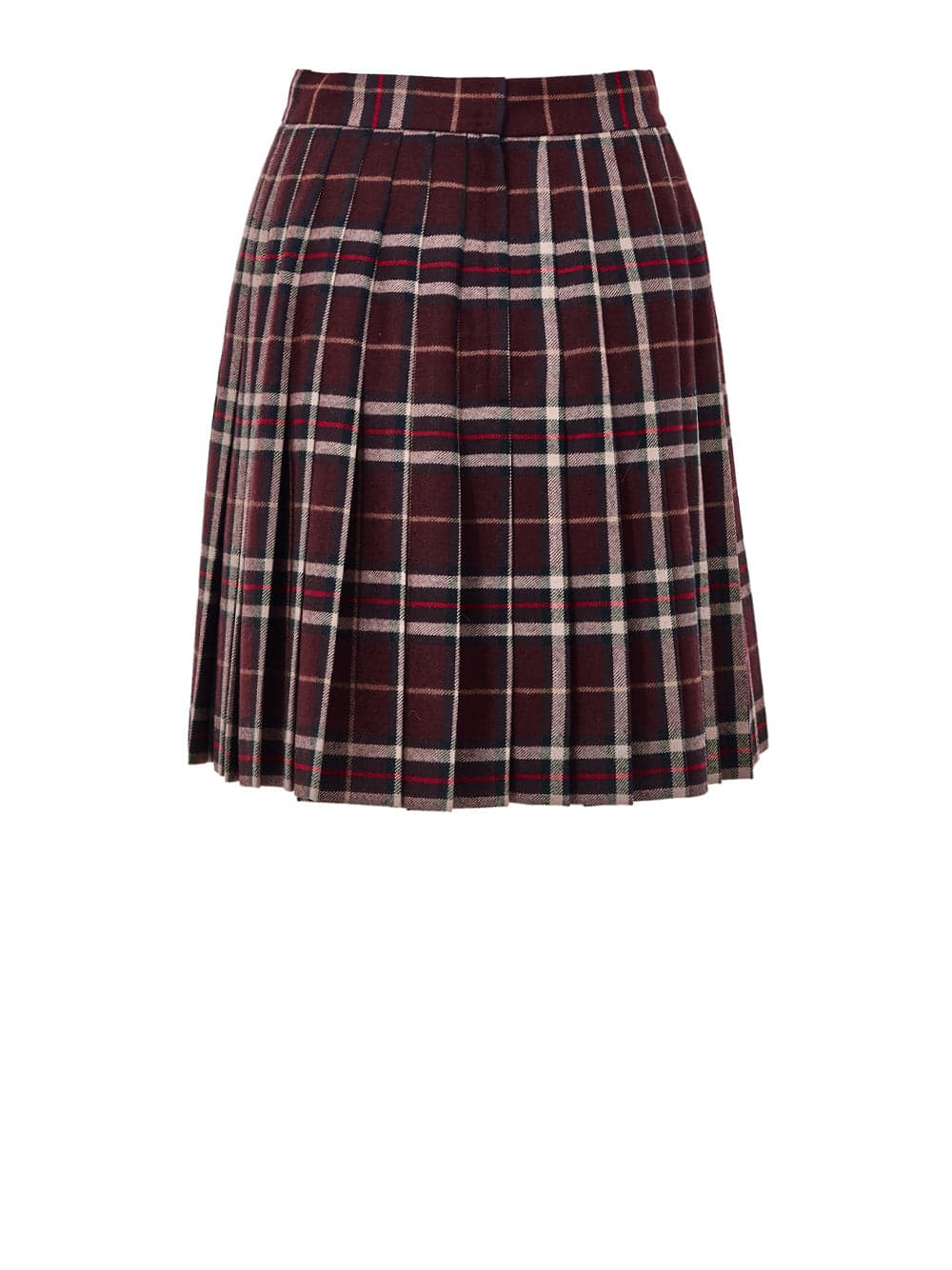Dolce &amp; Gabbana Gonna Scozzese Bordeaux con Pieghe da donna in Gonne Drestige - Casamassima, commercioVirtuoso.it