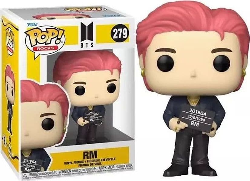 Funko Pop ! Rocks Bts Series 3 - Rm (279) Vinyl Figure Boy Band Da Collezione