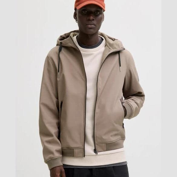 Giacca Jack & Jones Basic Softshell Beige in Ginevra Glad Store - Genova, commercioVirtuoso.it