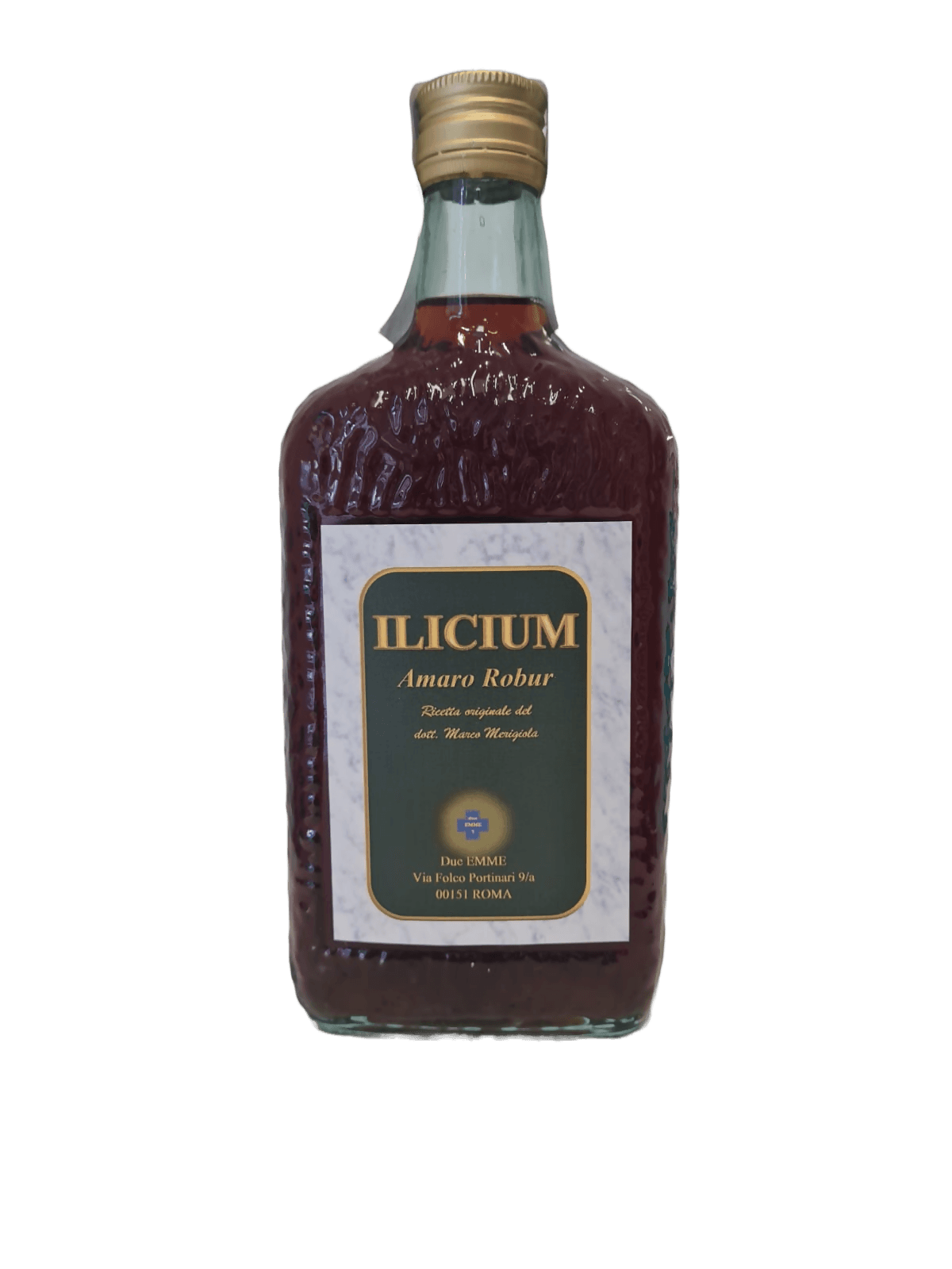Ilicium amaro robur - produzione artigianale su ricetta originale - amaro digestivo da gustare liscio o con ghiaccio - bottiglia da ml700