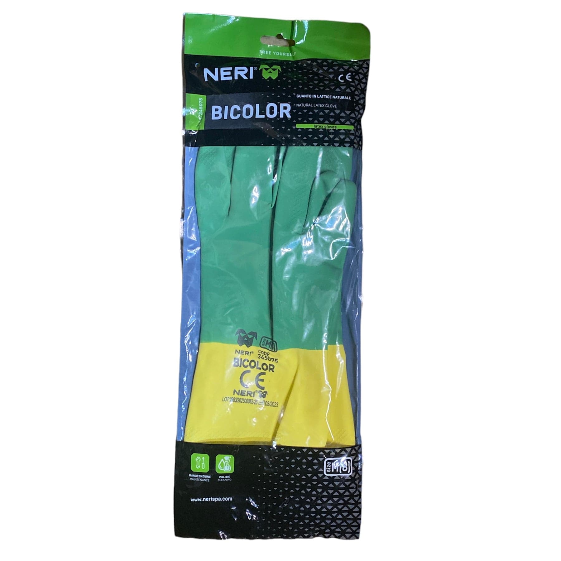 Guanti Bicolor In Lattice Naturale Neri Safety in Monouso Taliachicce.it - Milazzo, commercioVirtuoso.it