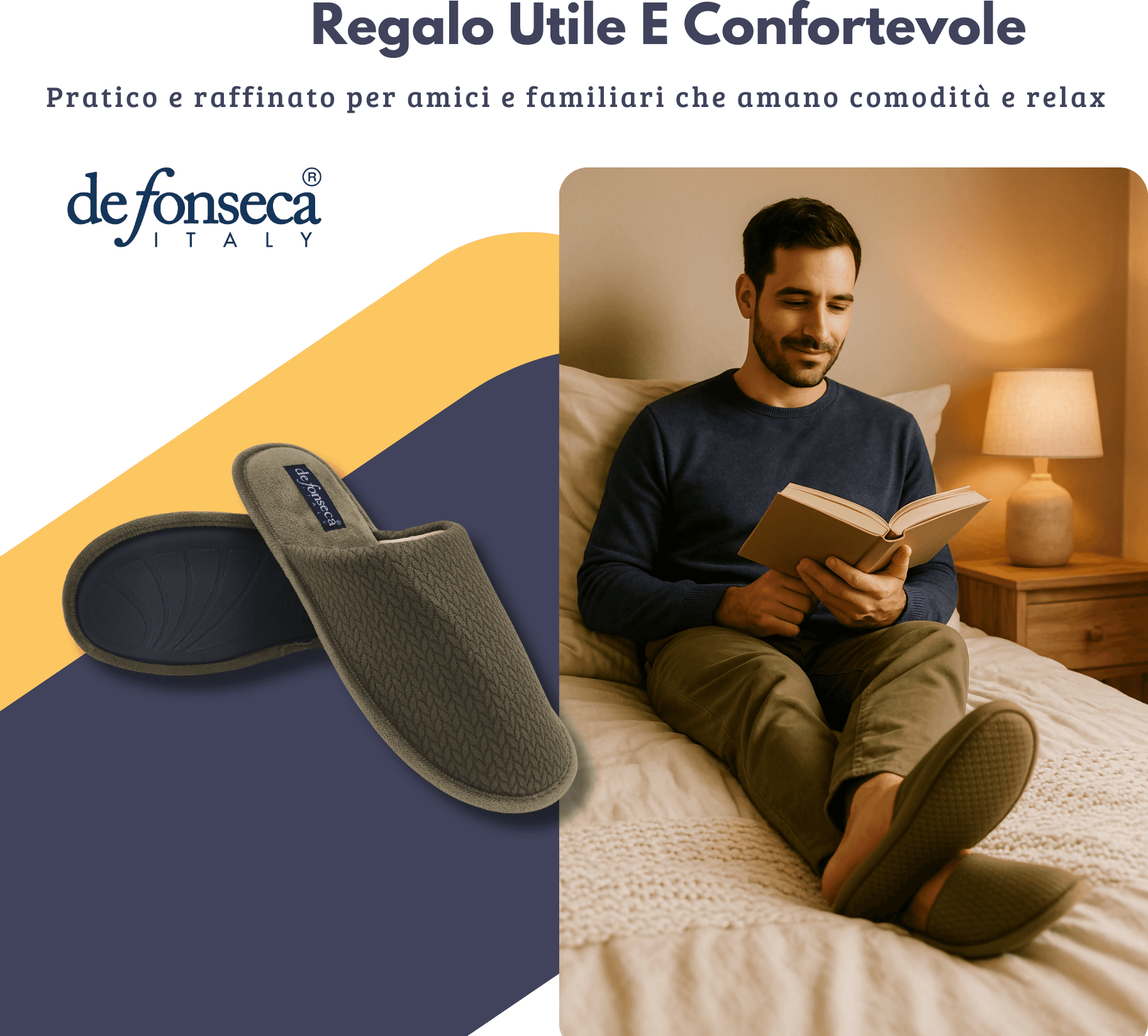 de fonseca Calde Ciabatte Uomo Donna, Pantofole Invernali Chiuse da Casa, Lavabili e per Ospiti in Pantofole Primo Calzature - Venezia, commercioVirtuoso.it