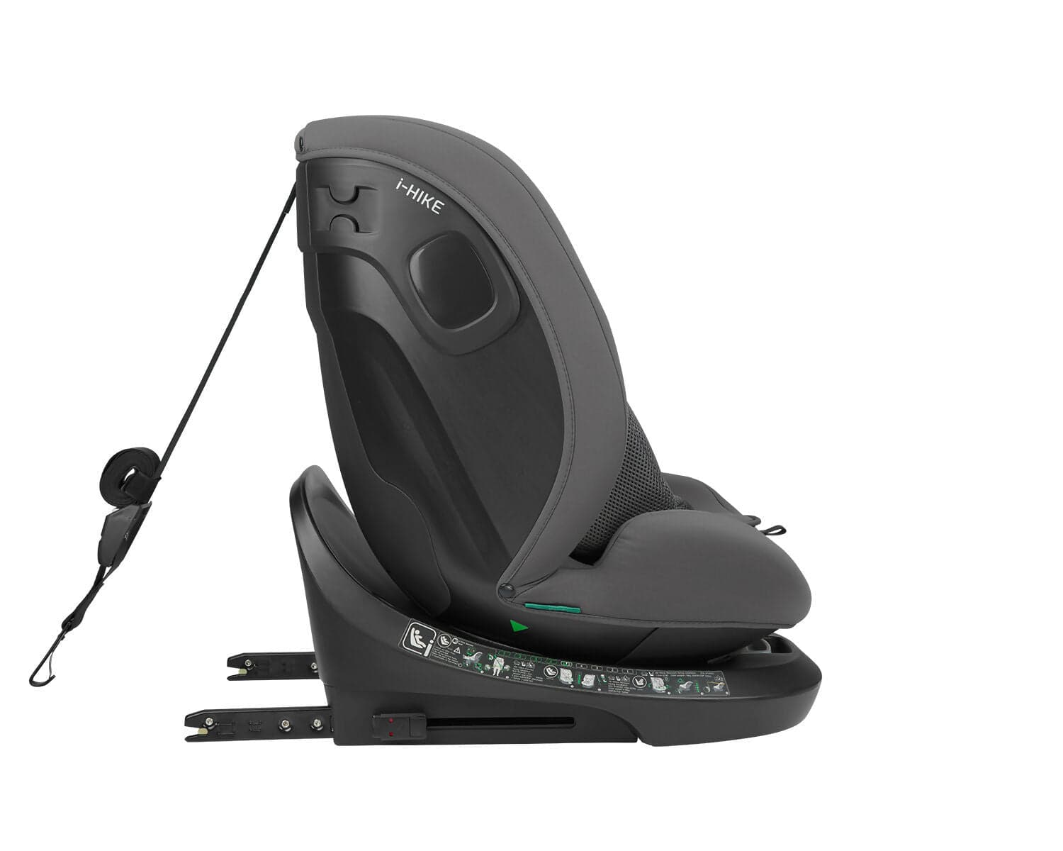 KIKKABOO Seggiolino Auto 40-150 cm i-Hike i-SIZE Dark Grey - Seggiolino Auto con Base Isofix, Da 40 a 150 cm, Omologato ECE R129/03, Girevole A 360° E Reclinabile, Gruppo 0+/1/2/3 Da 0 A 12 Anni, Dark Grey, grigio in Seggiolini auto Sanitaria Gioia del Bimbo - Villa San Giovanni, commercioVirtuoso.it