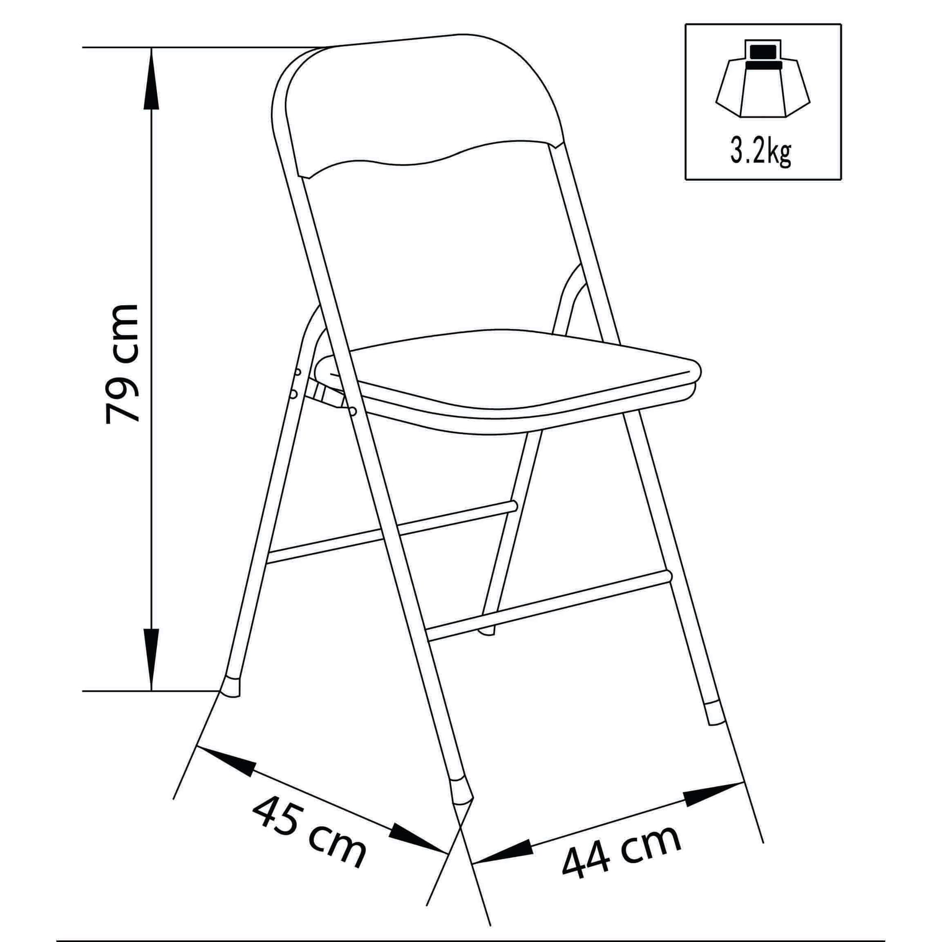 LUCIE - sedia pieghevole salvaspazio Bianco in Sedie Milani Home - Dueville, commercioVirtuoso.it