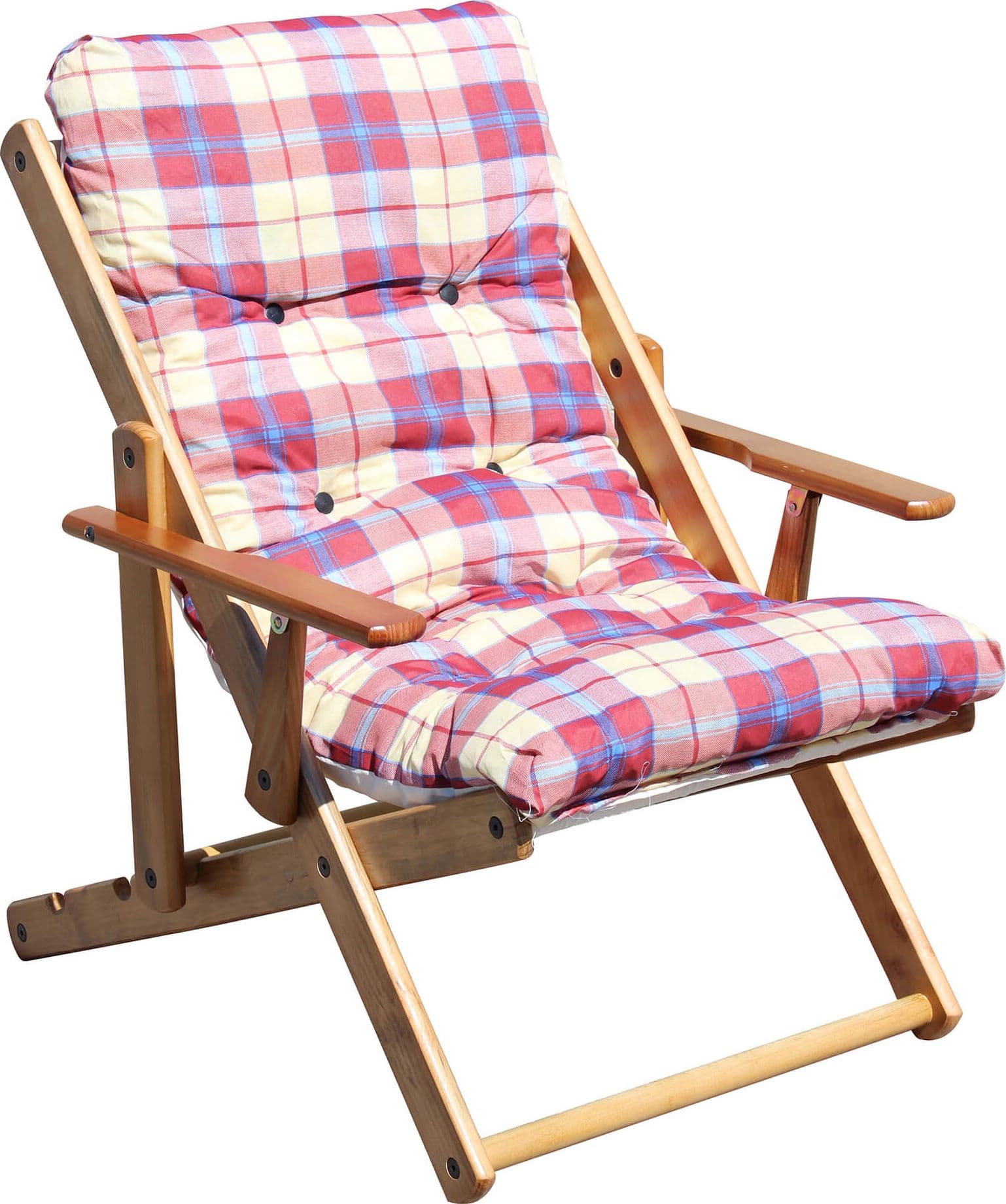 poltrona sdraio 3 posizioni completo di cuscino Rosso in Poltrone relax et chaise longue Milani Home - Dueville, commercioVirtuoso.it