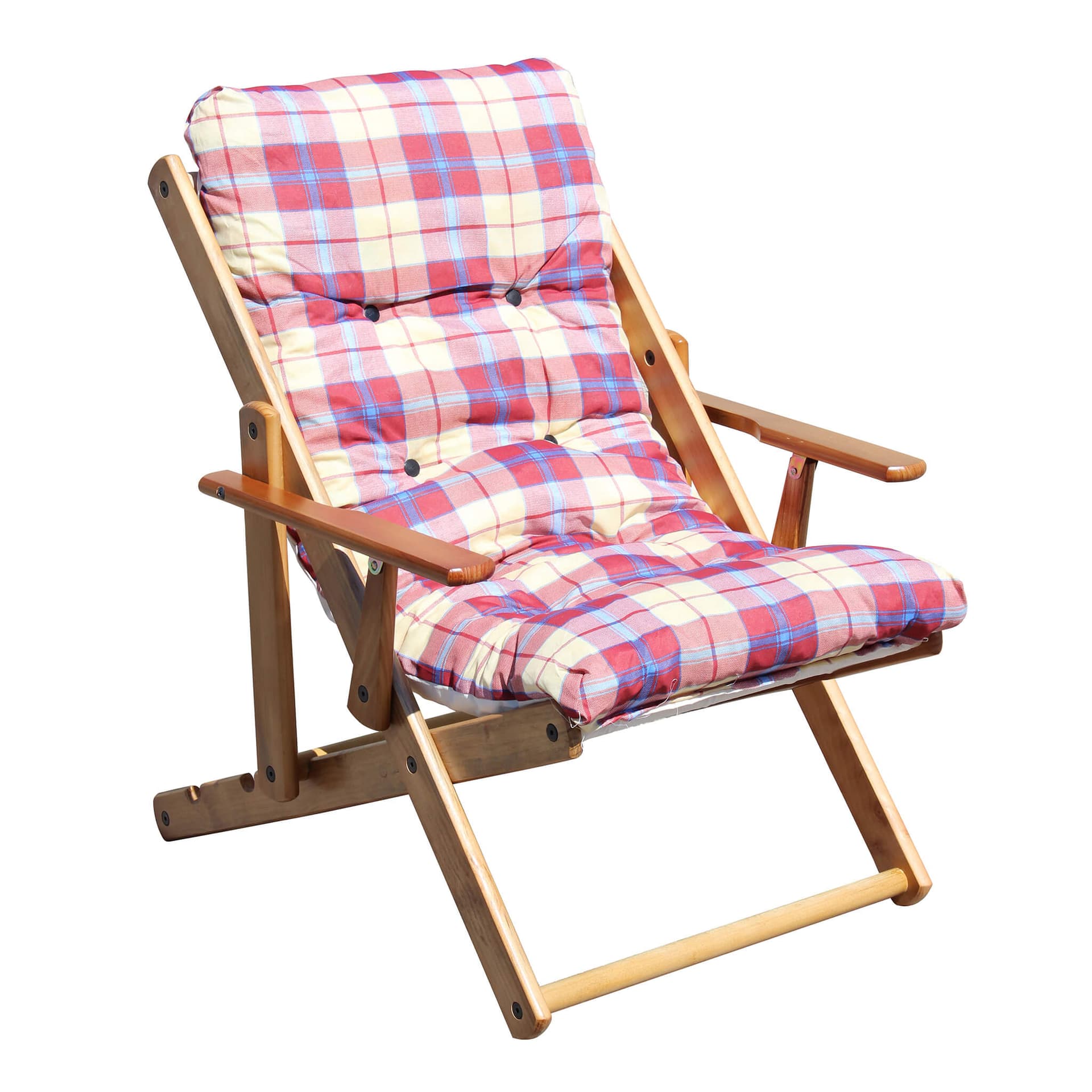 poltrona sdraio 3 posizioni completo di cuscino Rosso in Poltrone relax et chaise longue Milani Home - Dueville, commercioVirtuoso.it