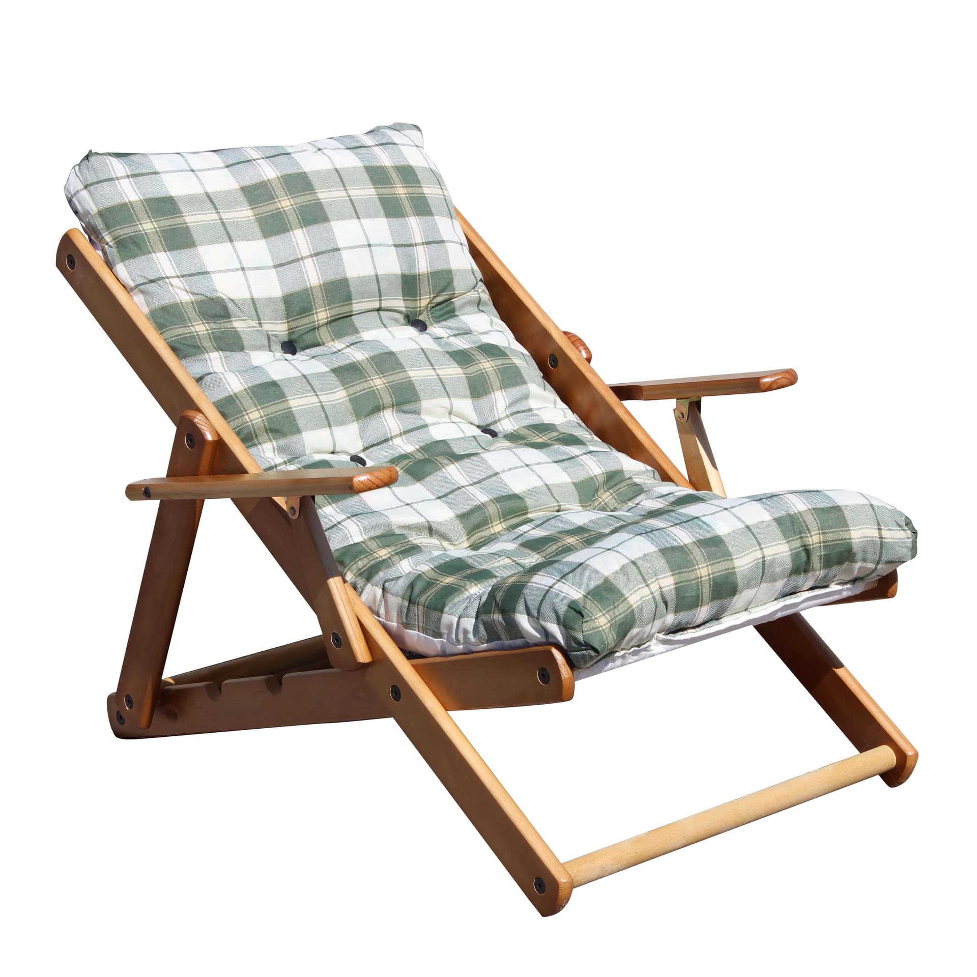poltrona sdraio 3 posizioni completo di cuscino Verde in Poltrone relax et chaise longue Milani Home - Dueville, commercioVirtuoso.it