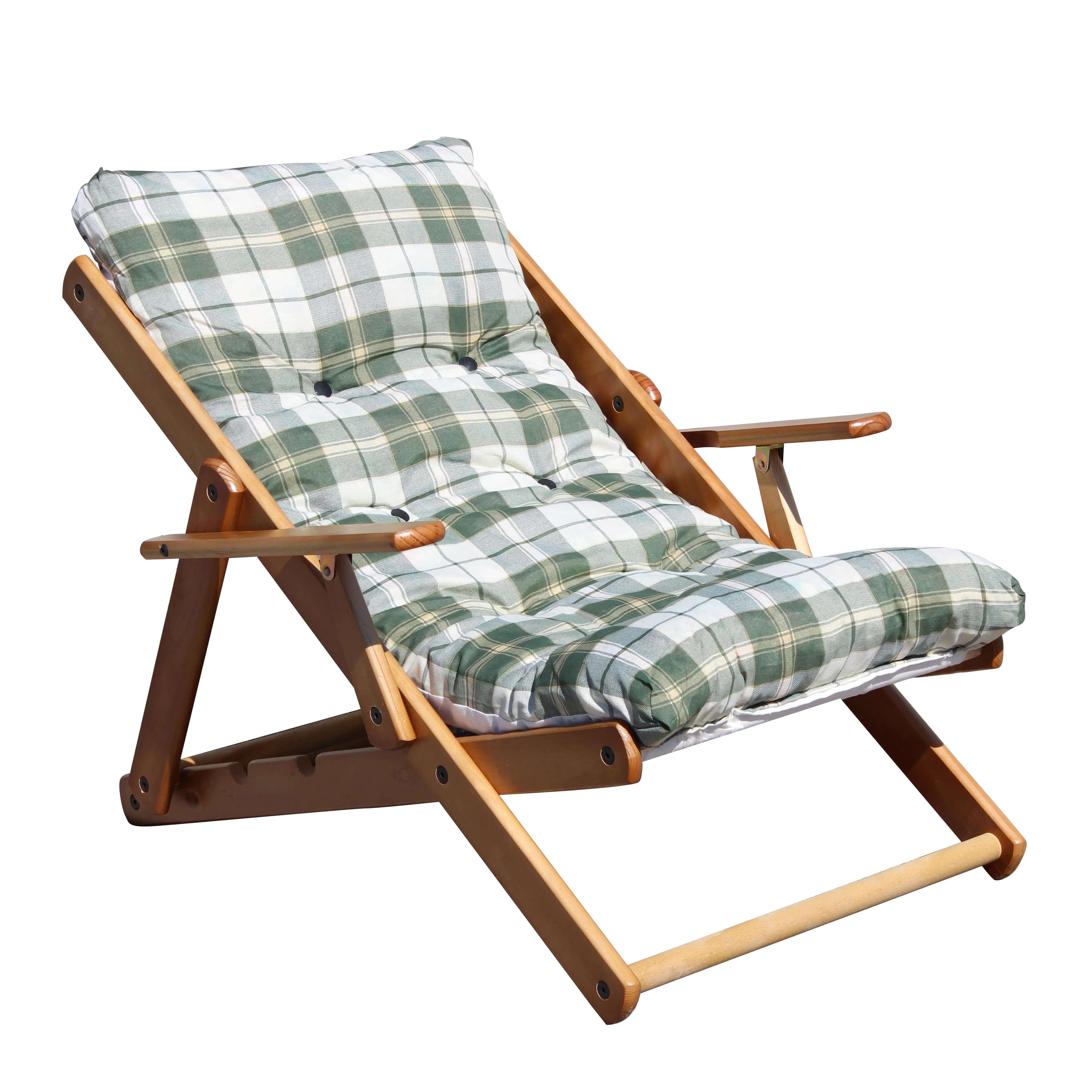 poltrona sdraio 3 posizioni completo di cuscino Verde in Poltrone relax et chaise longue Milani Home - Dueville, commercioVirtuoso.it