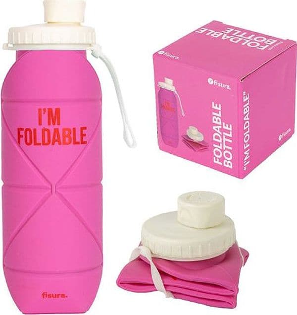 FISURA Bottiglia pieghevole con scritta "I'm foldable"