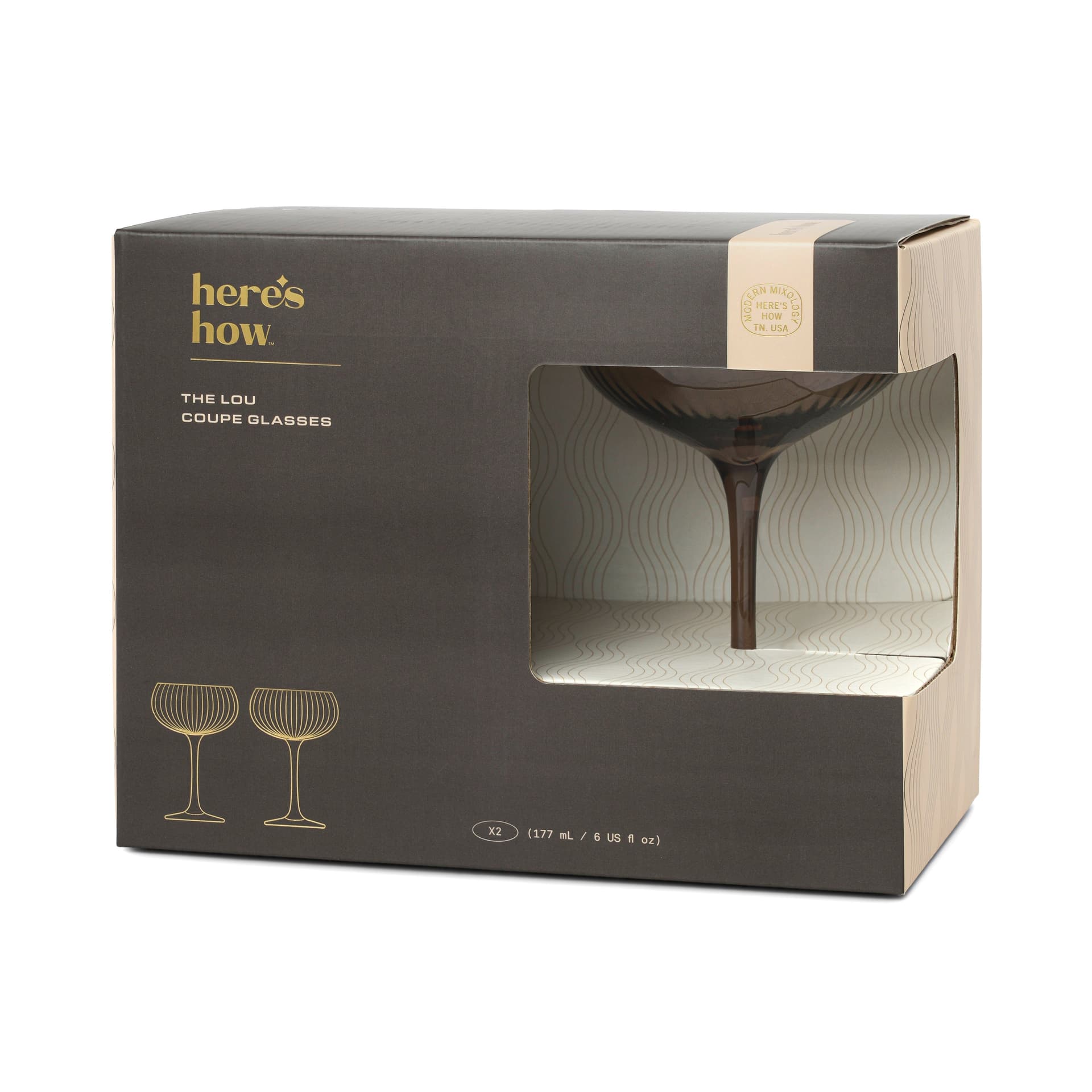 The Lou Bicchiere Coupe - Set da 2 Colore Fumo in Autocategorizzazione Più Di Più Ideas - Casalnuovo di Napoli, commercioVirtuoso.it