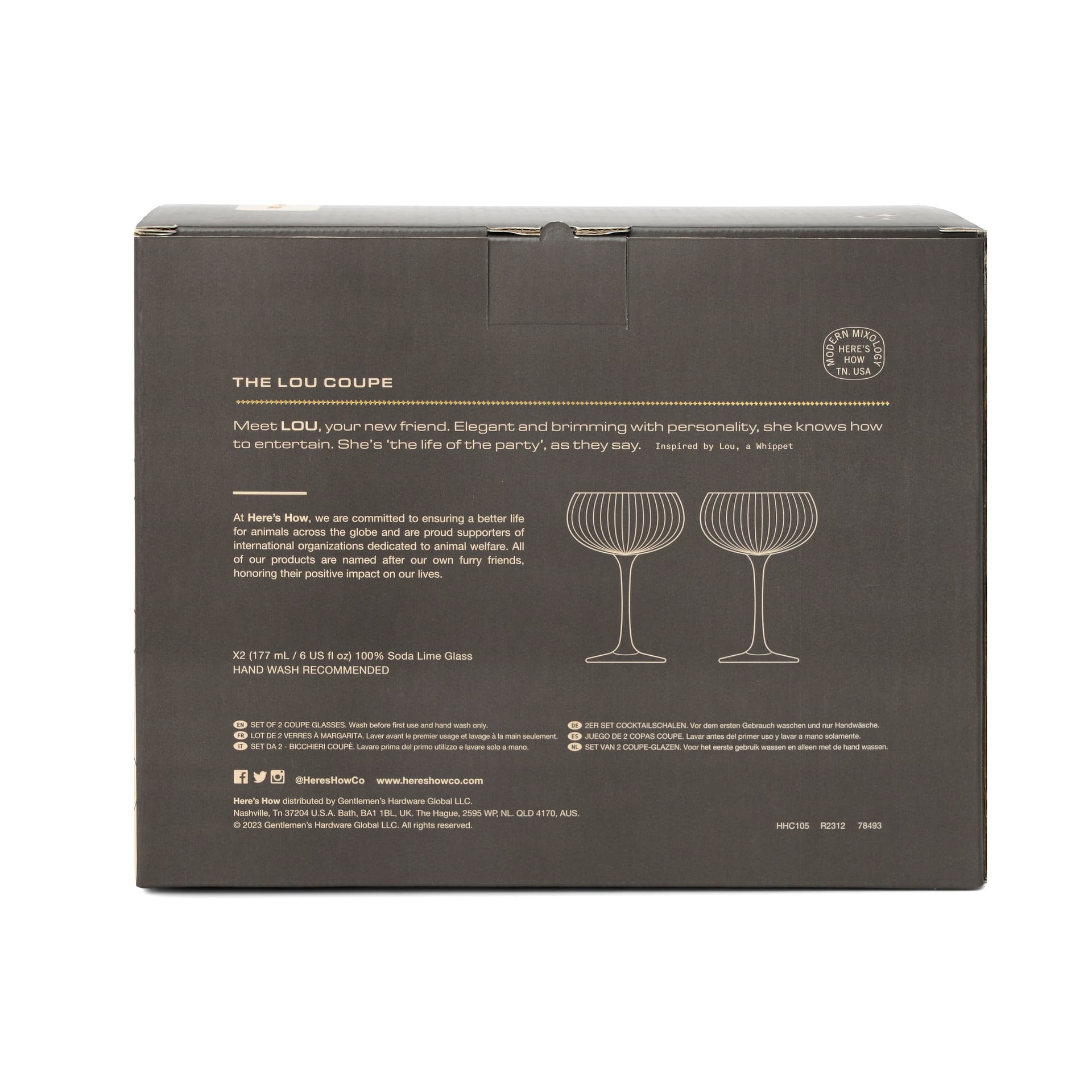 The Lou Bicchiere Coupe - Set da 2 Colore Fumo in Autocategorizzazione Più Di Più Ideas - Casalnuovo di Napoli, commercioVirtuoso.it