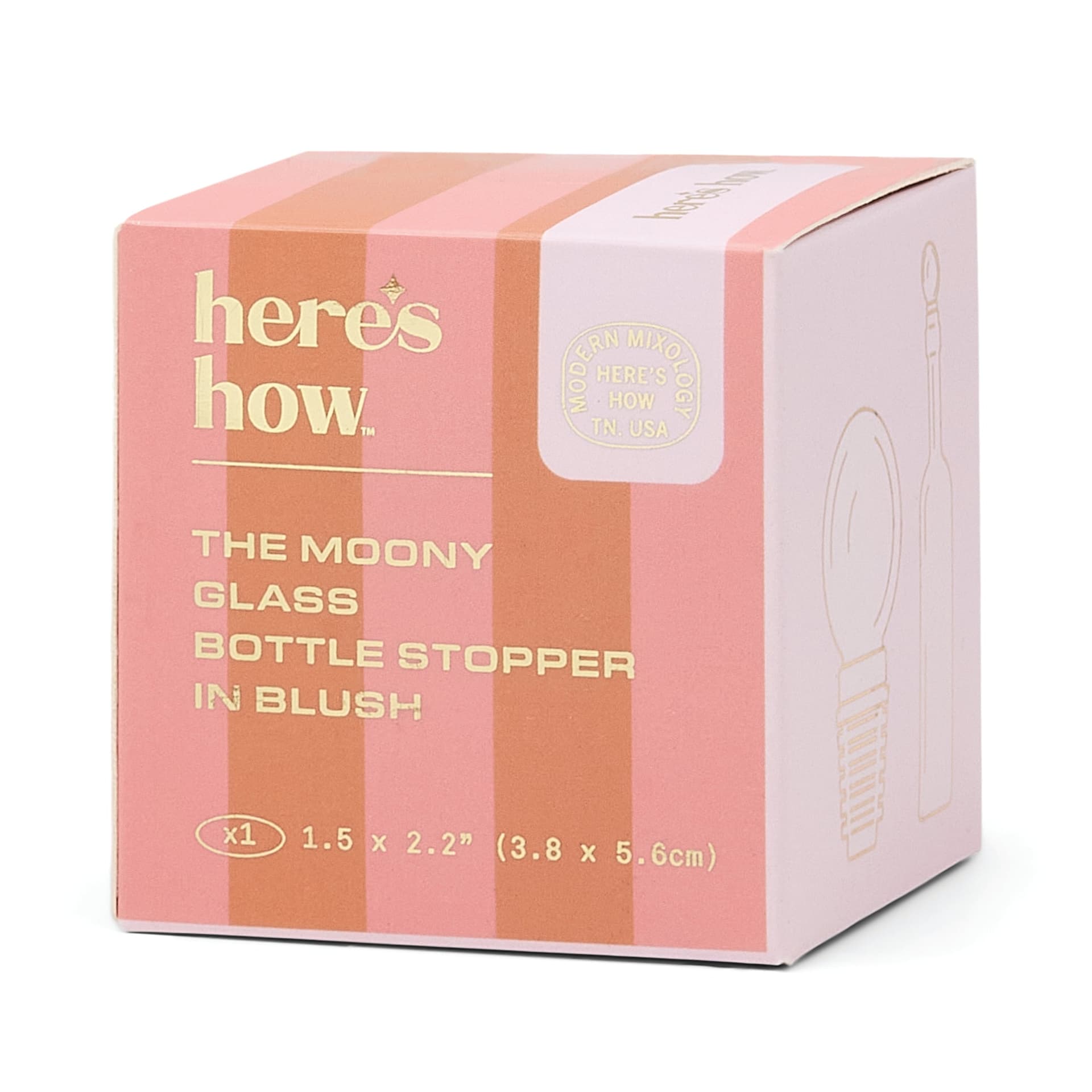 Tappo per Bottiglia in Vetro Moony - Colore Rosa Blush in Autocategorizzazione Più Di Più Ideas - Casalnuovo di Napoli, commercioVirtuoso.it