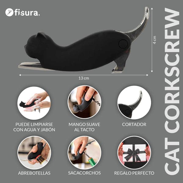FISURA Cavatappi a forma di gatto in Autocategorizzazione Più Di Più Ideas - Casalnuovo di Napoli, commercioVirtuoso.it