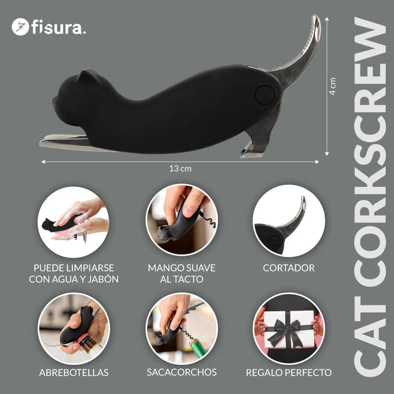 FISURA Cavatappi a forma di gatto in Autocategorizzazione Più Di Più Ideas - Casalnuovo di Napoli, commercioVirtuoso.it