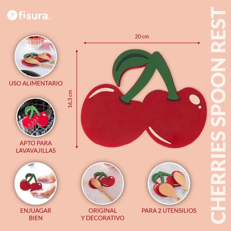 FISURA Poggiamestolo "Ciliegie" in Autocategorizzazione Più Di Più Ideas - Casalnuovo di Napoli, commercioVirtuoso.it