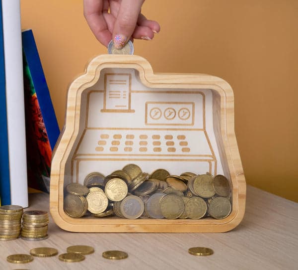 FISURA Box salvadanaio a forma di cassa in Autocategorizzazione Più Di Più Ideas - Casalnuovo di Napoli, commercioVirtuoso.it