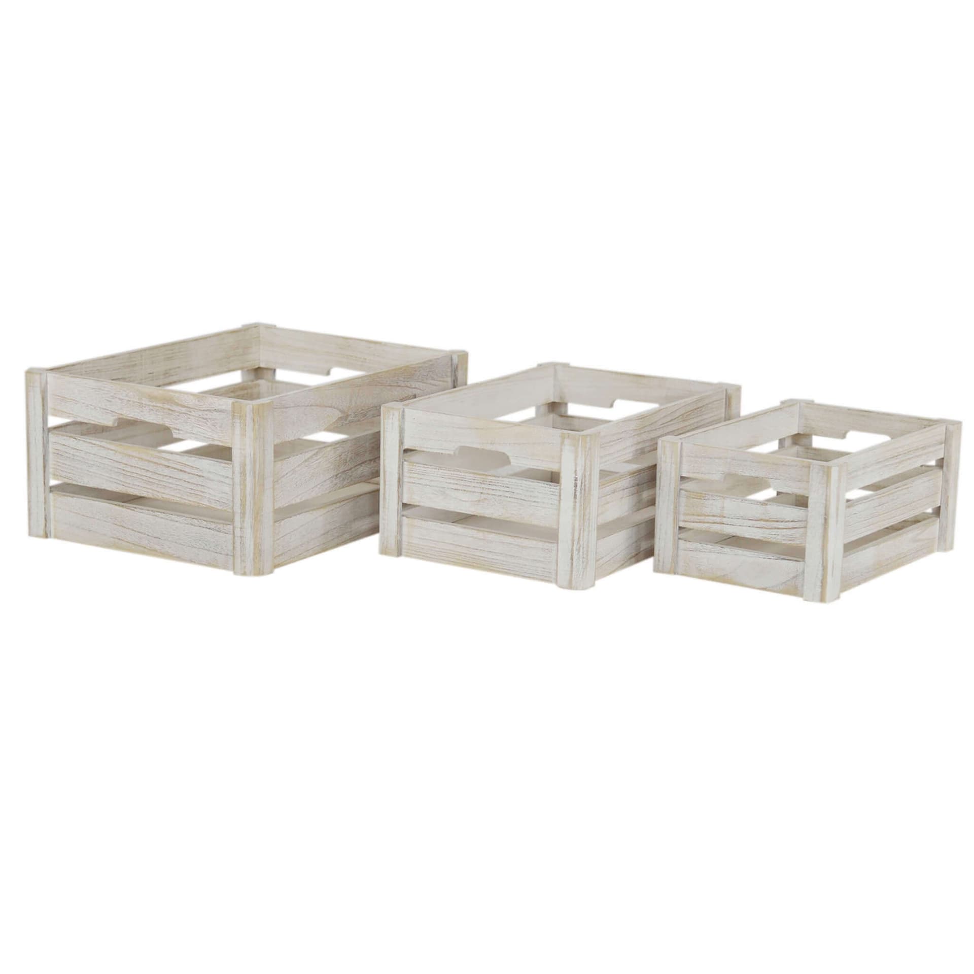 BRYSON - set di 3 cassette in legno Grigio in Ottomane e poggiapiedi Milani Home - Dueville, commercioVirtuoso.it