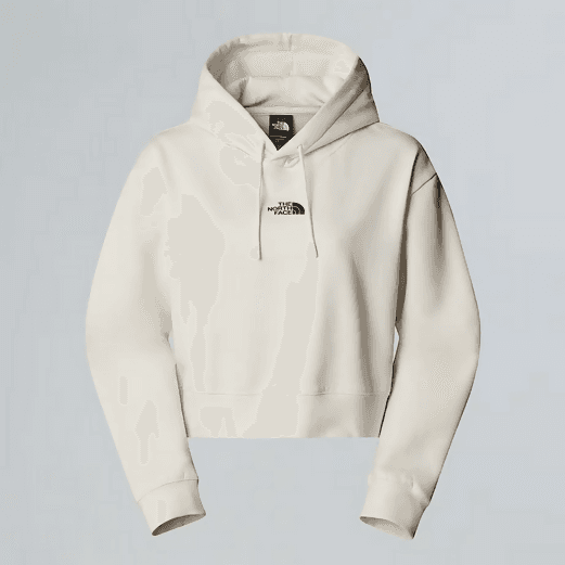 Felpa the north Face per donna con cappuccio, vestibilità slim, in puro cotone, logo frontale e retro