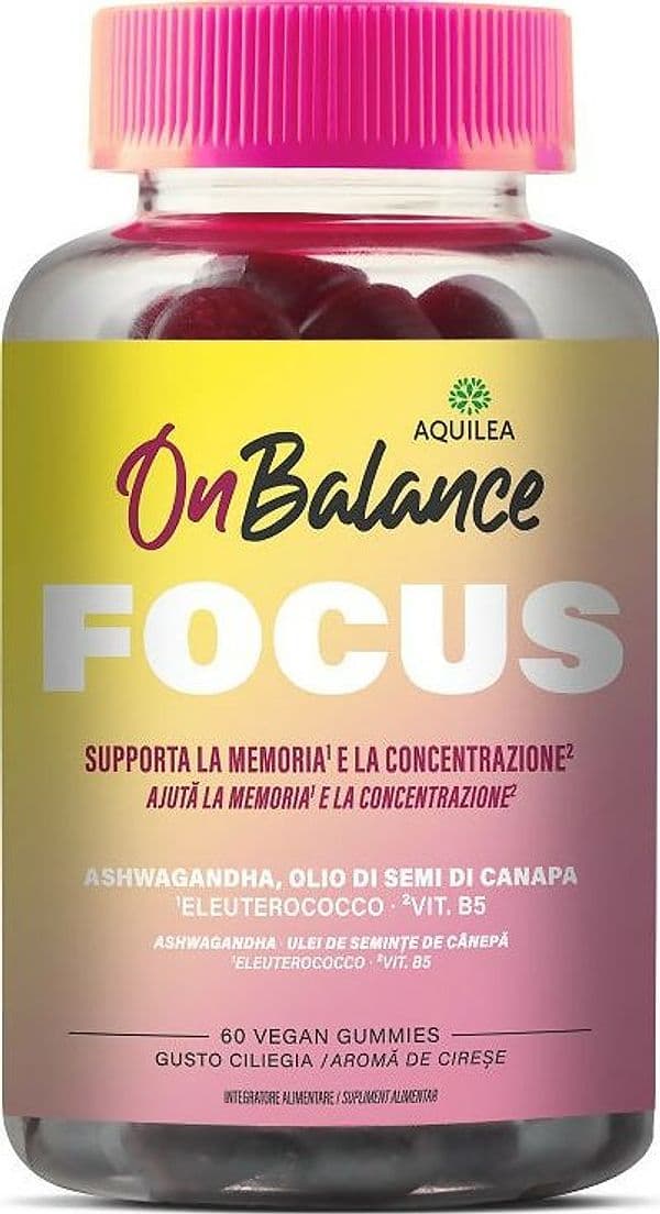 AQUILEA On Balance Smile 60 Caramelle gommose (Agrumi) con Ashwagandha Sensoril, zafferano, triptofano e vitamina B6 per il benessere mentale ed emotivo, utile in caso di cortisolo alto in Miscele Farmacia Centrale M.le Iadevaia - Maddaloni, commercioVirtuoso.it
