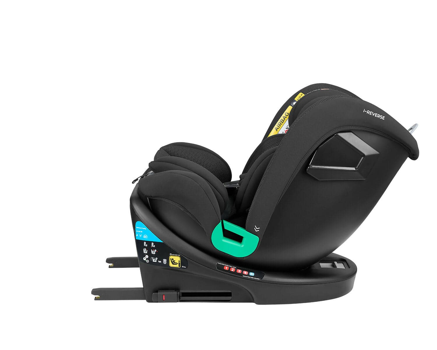 KIKKABOO Seggiolino Auto 40-150 cm i-Reverse i-SIZE Black - Seggiolino Auto con Base Isofix, Da 40 a 150 cm, Omologato ECE R129/03, Girevole A 360° E Reclinabile, Gruppo 0+/1/2/3 Da 0 A 12 Anni, Black, nero in Seggiolini auto Sanitaria Gioia del Bimbo - Villa San Giovanni, commercioVirtuoso.it