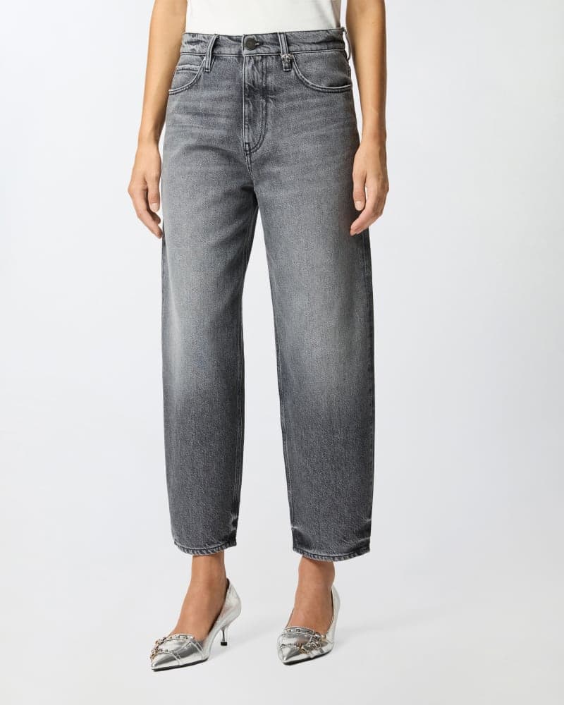 Pinko ESTELLE EGG MOONLIGHT GRAY DENIM FW25 da donna in Jeans Drestige - Casamassima, commercioVirtuoso.it