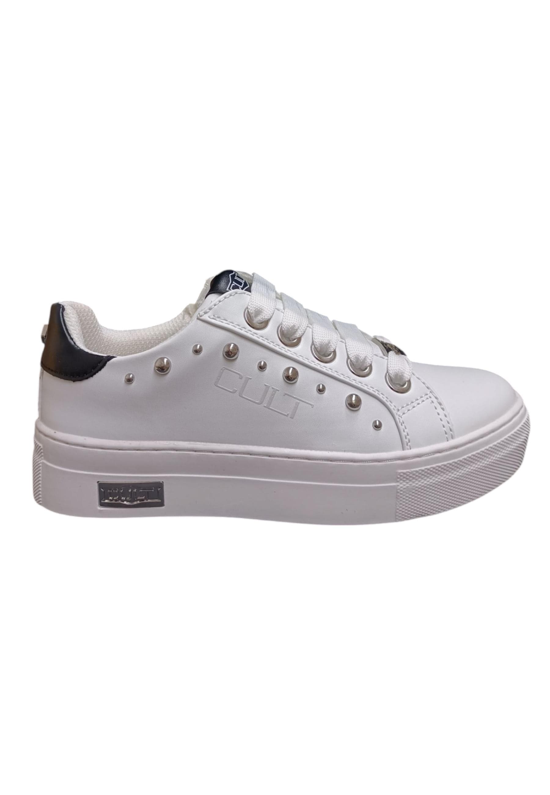 Scarpe sneakers Bambine e ragazze cult krug  bianco-nero laccio - 6