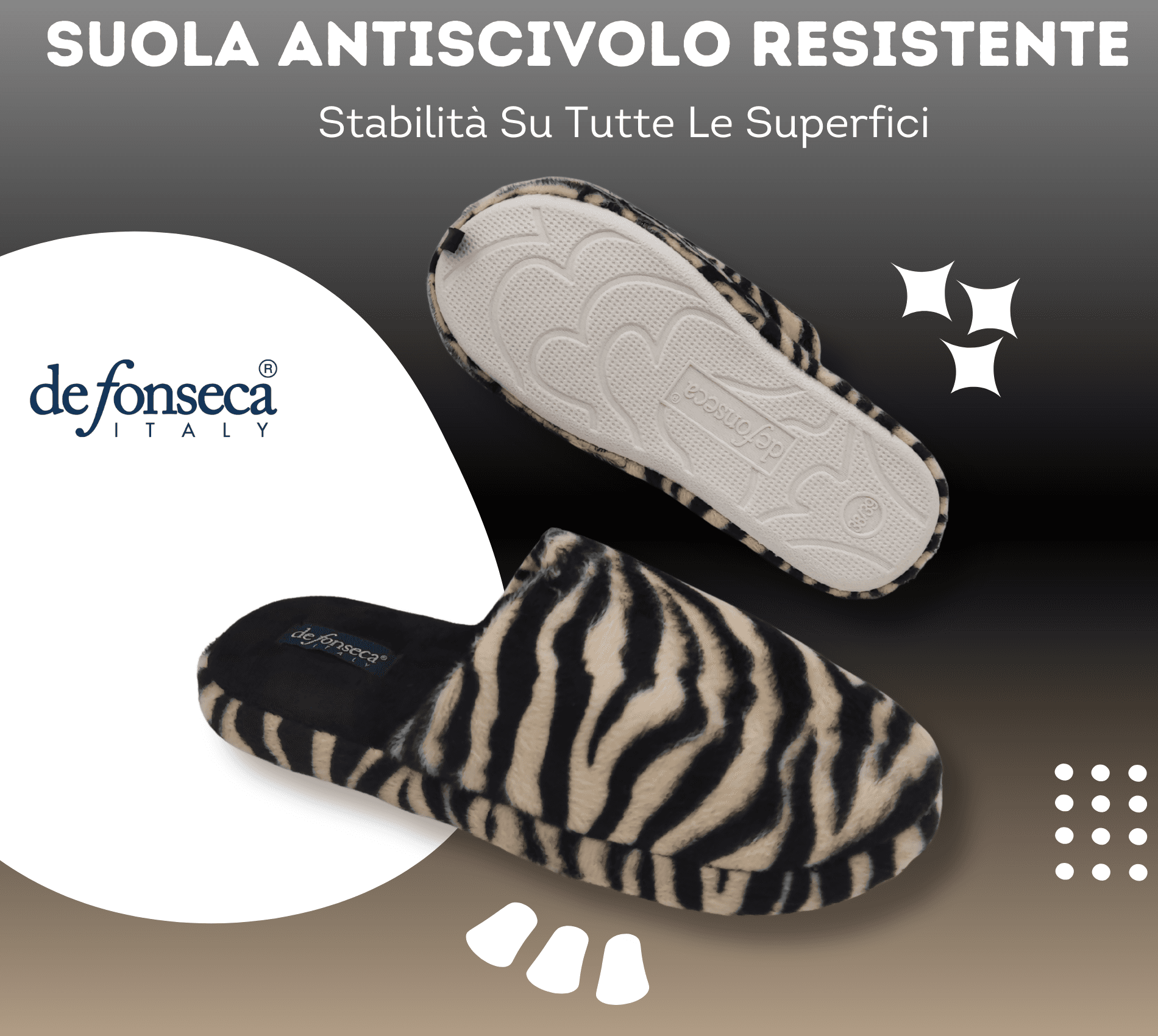 de fonseca Ciabatte Donna Invernali da Casa, Pantofole Calde e Pelose, Pantofola Animalier Leopardata in Ciabatte moda Primo Calzature - Venezia, commercioVirtuoso.it