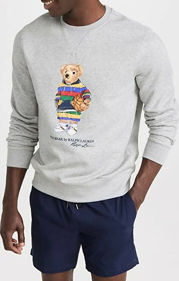 Ralph Lauren Felpa Uomo Polo Bear Fleece Sweatshirt Girocollo Grigia Senza Cappuccio Felpa Polo Orsetto Multicolore in Felpe senza cappuccio Euforia - Bronte, commercioVirtuoso.it